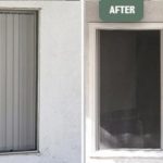Before and After Sliding Glass Door Installation