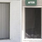 Before and After Sliding Glass Door Replacement