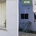 Before and After Sliding Window Installation